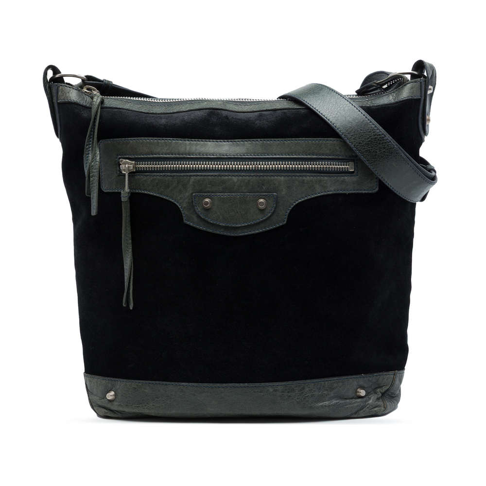 Pre-Loved Balenciaga Bicolor Suede The Mens Day Crossbody